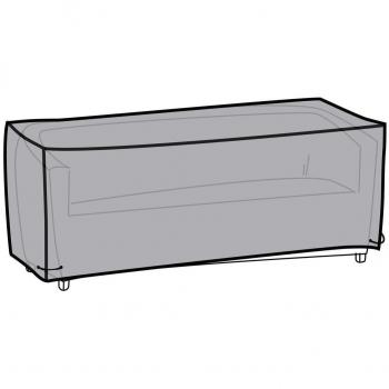 Funda para Sofá DKD Home Decor Negro Gris oscuro 205 x 80 x 60 cm