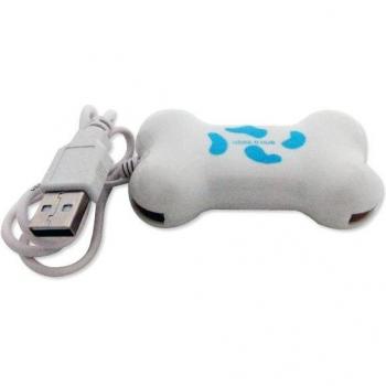 Hub en forma de hueso 4 puertos USB Multiplicador USB Rosa
