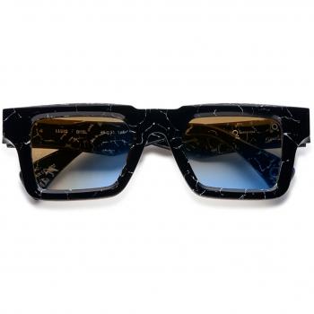 Etnia Barcelona Lluis Polarized BKBL Anteojos de Sol para Hombre Negros con lentes polarizados, diseño moderno y elegante, ideal para protección solar