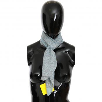 Erno Scervino Light Blue Bandana Wrap Shawl Foulard Scarf