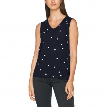 VERO MODA Vmbig Dot S/l Midi Top, Camiseta sin Mangas para Mujer, Azul
