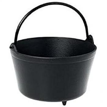 Paiolo de Hierro Fundido Esmaltado con Mango en Arco - 28 cm