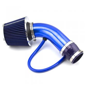 Universal Filtro de admisión de aire frío Tubo de Inducción Alumimum Azul