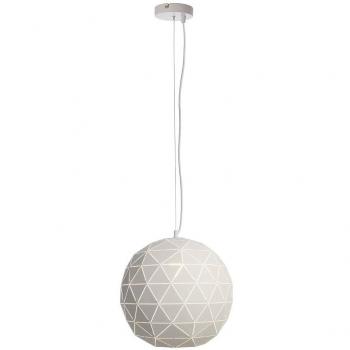 Lámpara colgante LED Asterope, Ø 40 cm, blanca mate, E27 max. 60W