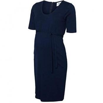 MAMALICIOUS Mlblackie 2/4 Sleeve Jersey Dress Vestido, Azul