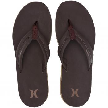 HurleyAR4006 - Sandalia Chancla Lunarlon Lunar de Cuero de Nike Hombres, Marrón
