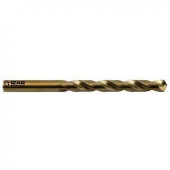 Izar 19301 Broca Mango Cilíndrico Materiales Duros, Serie Corta, HSSE 5%Co, Ambar, 1016, DIN 338 N, 6.00 mm Diámetro Corte