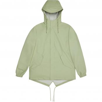 Rains Fishtail Jacket - Earth, Rain Jacket, female, Green, Size: L, Waterproof Raincoat