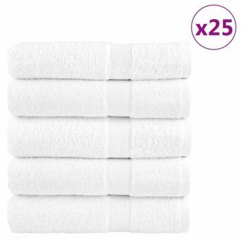 Toallas de baño SOLUND 25 piezas blanco 100x150 cm 600gsm