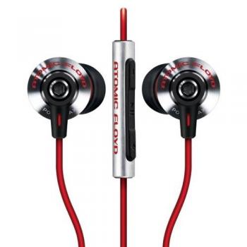 Atomic Floyd PowerJax - Auriculares estéreo in-ear con mando a distancia incorporado para Apple iPhone, iPod y iPad