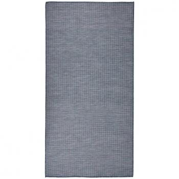 Alfombra de exterior de tejido plano 100x200 cm Color Gris, Azul, Turquesa y más - Alfombra de Piso para Sala de Estar, Dormitorio, Habitación, Salón