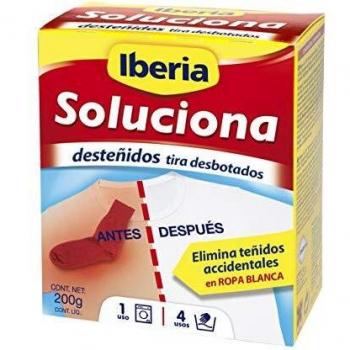 Iberia - Quitadesteñidos para eliminar desteñidos accidentales en ropa blanca, 200 g