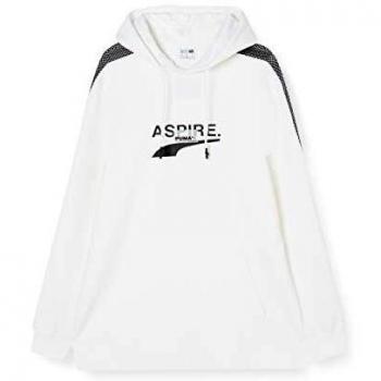 Puma Hooded Sweatshirt White Male Size M
