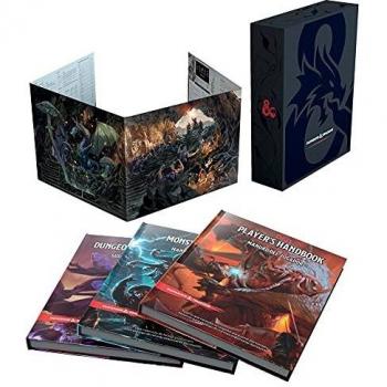 D&D SET DE REGALO DE LOS REGLAMENTOS BÁSICOS: Player’s Handbook / Dungeon Master’s Guide / Monster Manual / DM Screen
