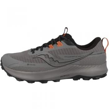 Zapatillas de Trail Running Saucony Peregrine 13 para Hombre, GORE-TEX, color Negro/Gravel, tamaño 40 EU