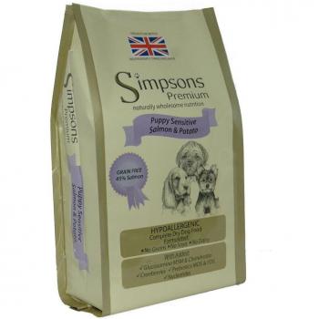 Simpsons Premium Sensitive Puppy Salmon & Potato - Economy Pack: 2 x 12 kg