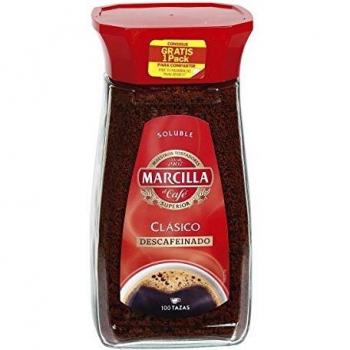 MARCILLA café soluble descafeinado frasco 200 gr