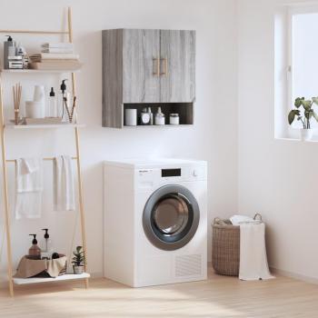 Armario de pared Sonoma gris 60x31x70 cm madera multicapa