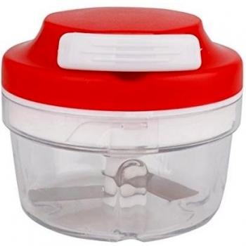 FEESHOW Picadora de Alimentos, 3 Cuchillas de Acero Inoxidable, Cortador de Verduras para Verduras / Frutas / Carne
