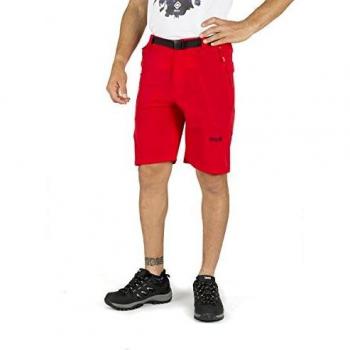 Izas Biescas Pantalones Cortos Trekking, Hombre, Rojo, XS