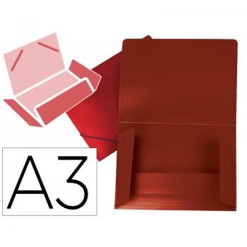 Carpeta Liderpapel Portadocumentos A3 Rojo Translúcido