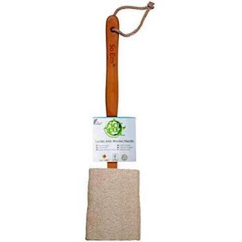Cepillo de Ducha Eco So Eco con Mango de Madera y Esponja de Lufa 1ud