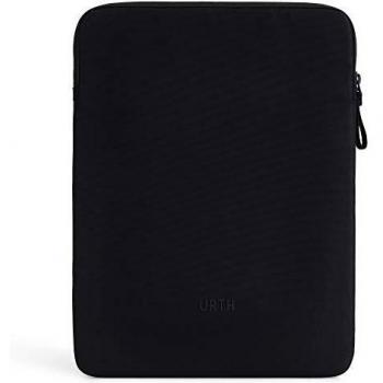 Urth Naos 15/16” Laptop Padded Sleeve – Weatherproof + Recycled (Black
