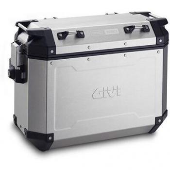 Givi OBK37AL Trekker Outback 37 Izquierda Monokey Baúl Lateral de Aluminio, 37 litros, Carga Máxima 10 Kg