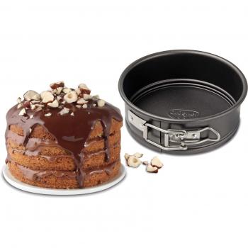 Dr. Oetker 2585 - Mini Molde Desmontable 1 fondo, negro, 12cm