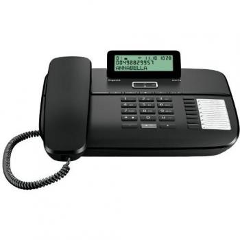 Gigaset DA710 - Teléfono con identificación de llamada y manos libres, negro