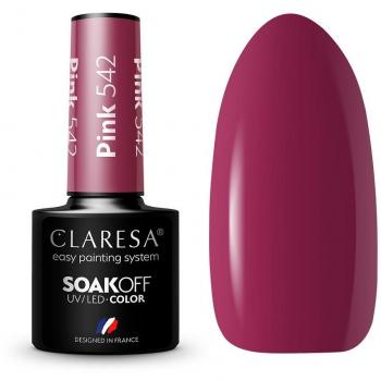 Esmalte Híbrido Soak Off UV/LED Color Rosa 542 - 5g Clarese