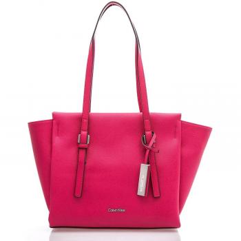 Calvin Klein - Bolso cruzados de pvc para mujer fucsia