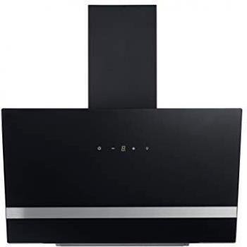 Campana Extractora Inclinada Respekta CH 24090 SAM, 90 cm, 3 Niveles de Potencia, Iluminación LED, Función de Recirculación y Extracción, Color Negro