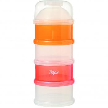 Tigex Dosificador de leche en polvo envase, Naranja, Blanco y Rojo, 1 Unidad