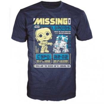 Camiseta Star Wars Pop C3PO R2D2 Talla XL