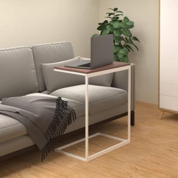 vidaXL White Engineered Wood Side Table 55x35x66 cm