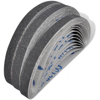Banda de lija 30 pzas 10 x 60/80/120 grano 10mm x 330 mm