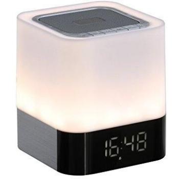 Clip Sonic Technology tes160 Radio Despertador lámpara Bluetooth Color Blanco