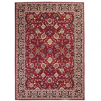 vidaXL Alfombra Oriental Estampado Rojo y Beige 160x230 cm Decoración Hogar