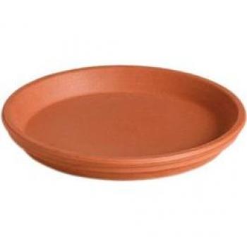 Plato de maceta de arcilla rojo impermeable 11 cm