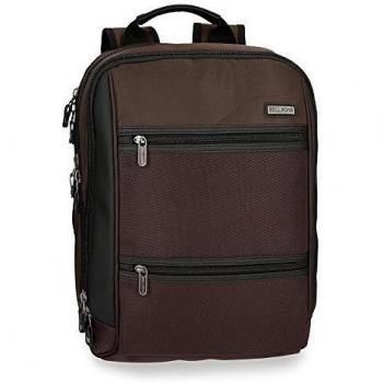 Roll Road Stock Mochila Adaptable para Portátil 15,6 Marrón 32x43x15 cms Poliéster 20.64L