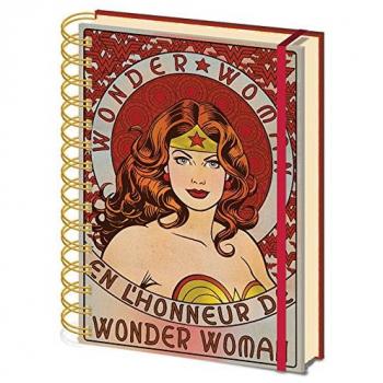 Libreta A5 Wonder Woman con diseño exclusivo de Pyramid International
