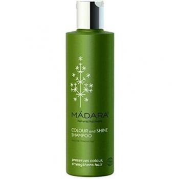 MÁDARA Organic Skincare Colour and Shine Shampoo with Northern Stinging Nettle and Quince, Colour Retention, Strengthening, Vegan, Ecocert Certified, Recyclable Packaging, 250 ml