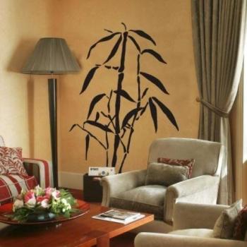 INDIGOS UG Vinilo Decorativo para Pared Planta W334 Diario Reed Moorteich 120x85cm, Naranja, 80x8x85 cm