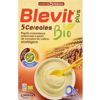 Blevit Plus Bio 5 Cereales - Papilla de Cereales para Bebé 100% Ecológica - Facilita la Digestión solo con Cereales Integrales - Sin Azúcares Añadidos - Desde los 5 meses - 250g
