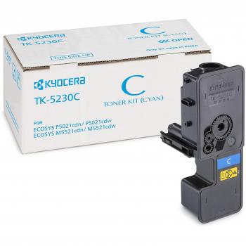 KYOCERA TK-5230C 2200páginas Cian - Tóner para impresoras láser