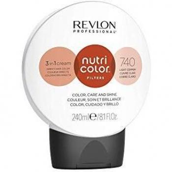 REVLON PROFESSIONAL Nutri Color Filters, Semi-Permanent Toning Hair Color, 740 Light Copper, 240 ml