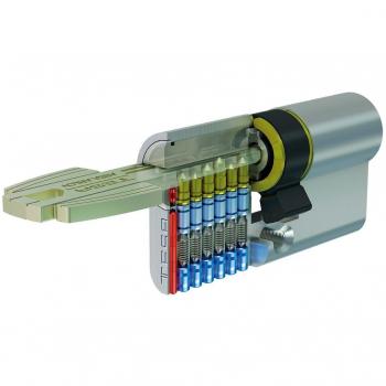 Cilindro de Seguridad CVL 6982-3030/4 31+31:72 Latón Niquelado