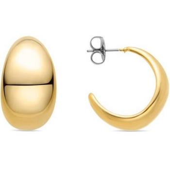 Pendientes Luxenter Ami acabados en oro amarillo de 18K y Pendientes Essential acabados en oro de 18K