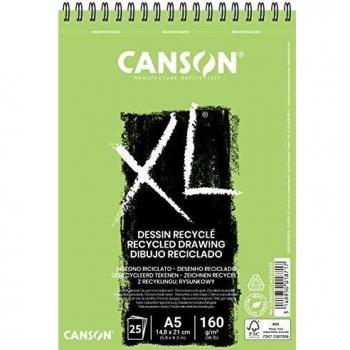 Bloc de dibujo Canson XL reciclado A5 25 hojas 160 gramos